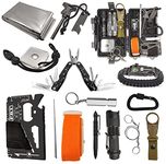 Survive Hero Survival Kit Military - Unique Gifts for Men, Teenage Boy Gift Ideas, Stocking Stuffers for Teens, EDC Tactical Gear Camping Gadgets for Men, Fishing, Hiking, Hunting Accessories