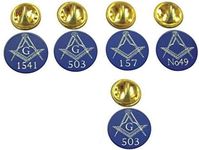 MASONIC LAPEL PIN BADGE/TIE PIN SOL