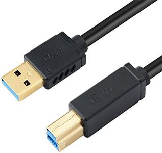 DTECH 2m USB 3.0 Cable A Male to B Male USB Printer Cord KVM Data Wire 6 ft