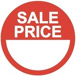 Audioprint Ltd. 100 Pack of Sale Price Stickers Red 45mm