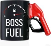 Onebttl Boss Gifts, Boss Fuel Coffee Mug with Fueling Nozzle Handle, Gifts from Employees, 13.5oz/400ml Funny Ceramic Mug for Boss Day, Christmas