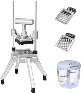 BotaBay Commercial Vegetable Fruit Chopper 1/4″&3/8″ Blade Heavy Duty Professional Food Dicer Kattex French Fry Cutter Onion Slicer Stainless Steel for Tomato Peppers Potato Mushroom