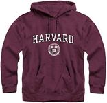 Ivysport Harvard University Hooded Sweatshirt, Crest, Crimson, Large