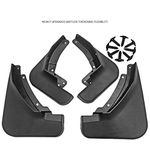 Car Mud Flaps for V-W T-ROC 2018-2020 Custom Front and Rear Mudflaps, Rubber Splash Guards Mudguard Fender Flares Auto Accessories Set,4 Pcs