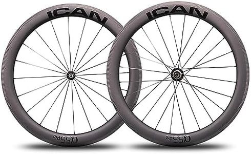 ICAN Alpha 55 Pro 1521g Carbon Road Bike Wheelset Clincher Tubeless Ready Rim Brake 700C 20/24 Holes