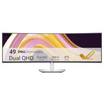 Dell UltraSharp 49 Curved USB-C Hub Monitor - U4924DW - 49-inch Dual QHD (5120 x 1440) 60Hz Display, IPS Black, 100% Rec 709, 100% sRGB, Dual 9W Speakers, 3-Years Advanced Exchange Service - Silver