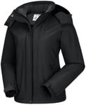 CAMELSPORTS Women's Waterproof Snow Ski Jakcet Fleece Warm Winter Coat Hooded Windproof Insulated Snowboarding Jacket