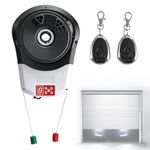 BAOSHISHAN Automatic Roll Up Door Opener,Roll Up Garage Door Opener with 2 Remote,Rollup Door Opener Built-in 800N Motor,for Garage Warehouse Store Barn