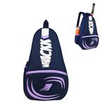WHACKK Ace 28L Lavender Blue Badminton Tennis Pickleball Bag|Unisex|Lightweight|Shuttle Bag|Shoe Pocket|Backpack Style|Spacious Storage Compartment for Clothes|Rackets Tennis-6 Badminton-8
