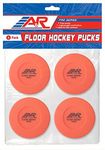 A&R Sports Floor Hockey Pucks, 4 Pack