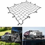 Careflection Universal Car Roof Top Rack Elasticated Net Luggage Carrier Cargo Basket (Black)