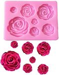 Tvoip Rose Flowers silicone mold Ca