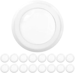 Sunco 16 Pack 5/6 Inch LED Disk Lights, Flush Mount Disc Recessed Ceiling Can Lighting, 1050 LM, 3000K Warm White, Dimmable, 15W=75W, Damp Rated ETL