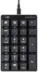 Perixx PERIPAD-303B, Backlit Mechanical Numeric Keypad - USB - Office Shortcut Keys - Full Size 22 Keys - Kailh Brown Switch Keys