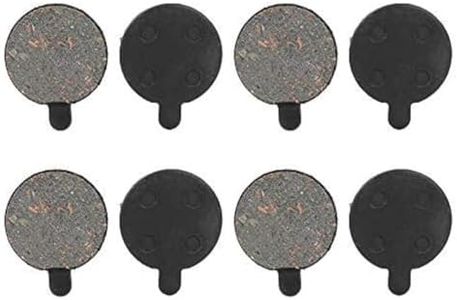 Nikou Pastillas freno, eléctrico pastillas freno 4 pares de pastillas de rotor de disco de freno semimetálico de cobre rojo, piezas de bajo ruido y resistencia al desgaste para scooter 10 pulgadas
