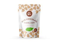 Sugar Free Milk Chocolate Chips by Mrs. Keto | Vegan, Low Carb, No Added Sugar, Diabetic Friendly | 200g