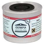 Olympia 2-Hour Liquid Chafing Fuel Cans With Wicks (Pack of 12), Non-Hazardous Food Heating, Buffet Food Warmer Dish Burners, Easy Open Screw Top Lid, Cool Touch Container, Pro Use, CB733