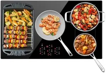 CIARRA 36 inch Induction Cooktop 5 Burners, 9600W Built-in Induction Stovetop with Double Flexi Zone, Booster, Timer & Child Lock