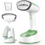 Reemix Steamer for Clothes, Folding Handheld Design Garment Wrinkles Remover, 20g/min Strong Penetrating Steam, 25-Sec Fast Heat-up, for Home, Office and Travel (Green)