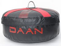 DAAN Floor Anchor for Punch Bag Double end Speed Ball, Maximum Swing Reduction for Boxing MMA, Muay Thai, Non Tear Maya Hide Leather, Heavy Duty D Ring, Easy Zipper Closure, Kickboxing UNFILLED