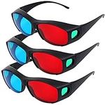 3 Pieces Red Blue 3D Glasses 3D Mov