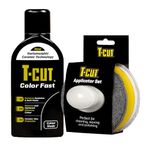 T-Cut Black Scratch Remover Color Fast Paintwork Restorer Car Polish - 500ml plus a Wax Applicator Set with Handle* 13 Colours Available