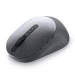 Dell Multi-Device Wireless Mouse - MS5320W, Wireless - 2.4 GHz, Bluetooth 5.0, Optical Movement Detection Technology, Programmable Buttons, Scroll Wheel, 1600 DPI, 7-Buttons - Titan Gray