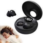 sunvito Sleep Headphones Sleep Earbuds, Noise Cancelling Earphones for Side Sleepers, Mini Wireless Bluetooth 5.3 Invisible Earbuds for Small Ears Sleeping, Exercise, Working, Hiking(Black)