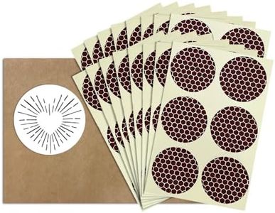 1” Circle Match Striker Stickers – 100 Pieces | Bumble/Dotted Pattern Match Strike Paper with Adhesive Pre-Cut in Circles for Easy Match Lighting | Also Available in Charcoal or Brown & Many Sizes