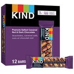 KIND Bars, Peanuts Salted Caramel Nut & Dark Chocolate, Gluten Free, Low Sugar, 40 Grams, 12 Count