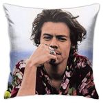 Heqiafan Harry Gift Decor Style1 Home Throw Pillow Covers Bedroom Decorative Couch Sofa Square Cushion Pillow Case 18x18 In