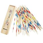 Trinkets & More - Mikado | Wooden 31 Pick-Up Sticks | Best Return Gift | Fun Family Indoor Board Game for Adults and Kids 5+ Years (Pack of 1)