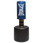Everlast P00000496 Powercore Free Standing Indoor Rounded Fitness Training Punching Bag & Workout Kit w/Gloves, Speed Rope, & Ab Wheel, Original Blue