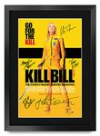 HWC Trading Kill Bill Vol. 1 The Cast Gifts Printed Poster Signed Autograph Picture for Movie Memorabilia Fans - A3 Framed