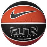 Nike Elite All Court N.100.4088.811.07 8P 2.0 Deflated Basketball Rubber and Synthetic Leather Amber/White/Metallic Silver/Black, Size: 7