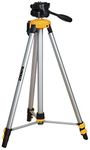 DEWALT Laser Level Tripod, ¼ x 20 Thread Mount, Collapsible Legs, Non-Skid Feet, Carrying Pouch Included (DW0881T),Black, One Size,Silver