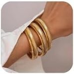 Awinesn Gold Bangles for Women Chun