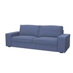 Soferia Replacement Compatible Cover for Kivik 3-Seat Sofa, fabric Naturel Blue