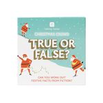 Talking Tables Christmas Festive True or False Quiz Game, Present, Question Cards after Dinner Party, Fun Travel Pocket Games for Kids, Adults, Card Games, Xmas Stocking Filler, Secret Santa, Ages 12+