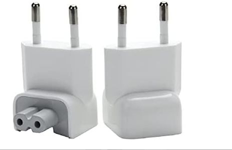 WESAPPINC Europe Plug Converter Travel Charger AC Adapter for Mac iBook MacBook Pack of 2