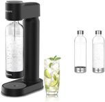 PHILIPS Sparkling Water Maker Soda Maker Soda Streaming Machine for Carbonating with 1L Carbonating & Carbonating Bottles, 1L Twin Pack Reusable PET Sparkling Water Bottles