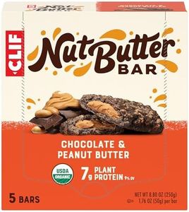 CLIF Nut Butter Bar - Chocolate Peanut Butter - Filled Energy Bars - Non-GMO - USDA Organic - Plant-Based - Low Glycemic - 1.76 oz. (5 Pack)