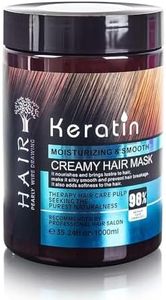 New Keratin Cream Hair Mask, Floral Keratin Hair Mask, Moisturizing & Smoothing For Dry Damaged - 800 Gm,1 Count