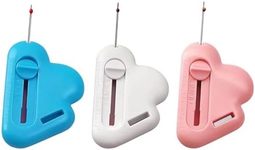 ZhXu Shuo 3Pcs Magnetic Seam Guide for Sewing Machine with Seam Rippers, Multifunctional Hemmer Guide with Scale, Stitch Remover Tool, Universal Sewing Accessories and Quilting Supplies