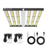 Phlizon FD6500 650W Plant Led Grow Light for Indoor Plants Daisy Chain Dimmable Grow Light with LM281B & Brand Driver Grow for 6x6ft Coverage Full Spectrum Growing Lamps
