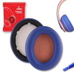 Crysendo Headphone Cushion for Anker Soundcore Life Q10 / Q10 Bluetooth Headphones | Replacement Ear Cushion Foam Cover Ear Pads Soft Cushion | Protein Leather & Memory Foam (Blue+Orange)