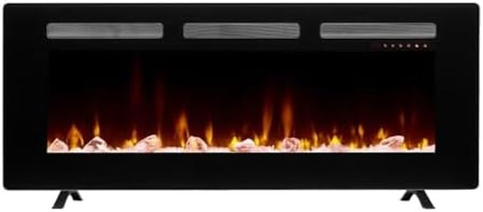 Dimplex Sierra Elektrokamin 48"/122cm - 1300/1600W Hitze - LED Flammeneffekt - Einbauen, Aufhängen oder Freistehend - App Bedienung - – Optionen für Holzscheit-, Kiesel- oder Kristallbrennstoffbett