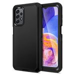 Jiunai for Samsung A23 Case Shockproof Anti-Dust Heavy Duty Protection Tough Rugged Dual Layer Raised Edge Outdoor Protective Hybrid Phone Case for Samsung Galaxy A23 5G 2022 (NOT for UW) Black