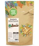 Wholefood Earth Roasted and Salted Peanuts 1 kg | GMO Free | Natural | High Fibre | Source of Protein
