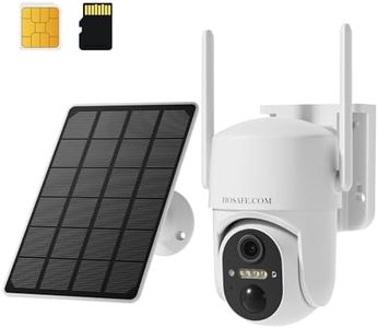 4G LTE Cellular Solar Security Camera Wireless Outdoor, No WiFi Security Camera, 64GB SD Card (2X Storage Than 32G), Free Cloud Storage(Need Apply), PIR Motion Sensor, Built-in SIM Card for Barn Farm